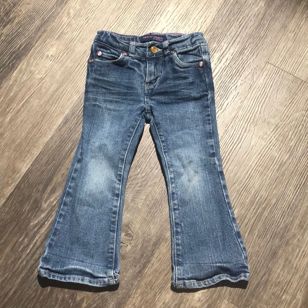 4/$20 Girls Levi’s Jewelled Bootcut Jeans Size 3